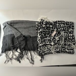 Chic Black and White Scarves